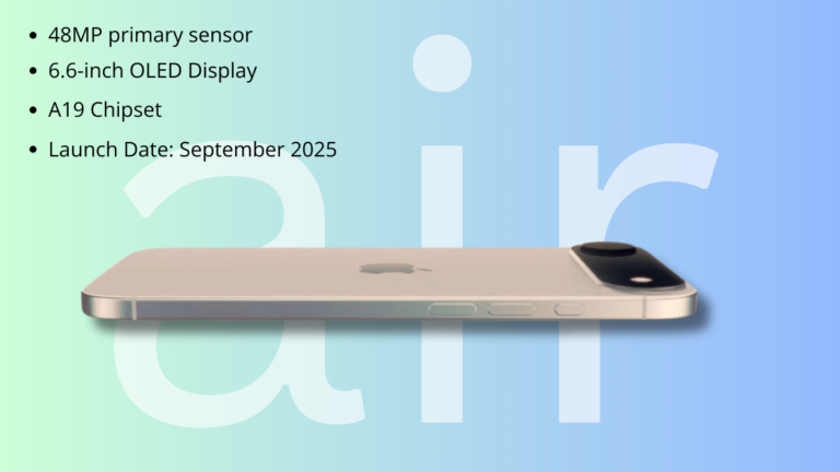 iPhone 17 Air price in India, design, Camera and other features